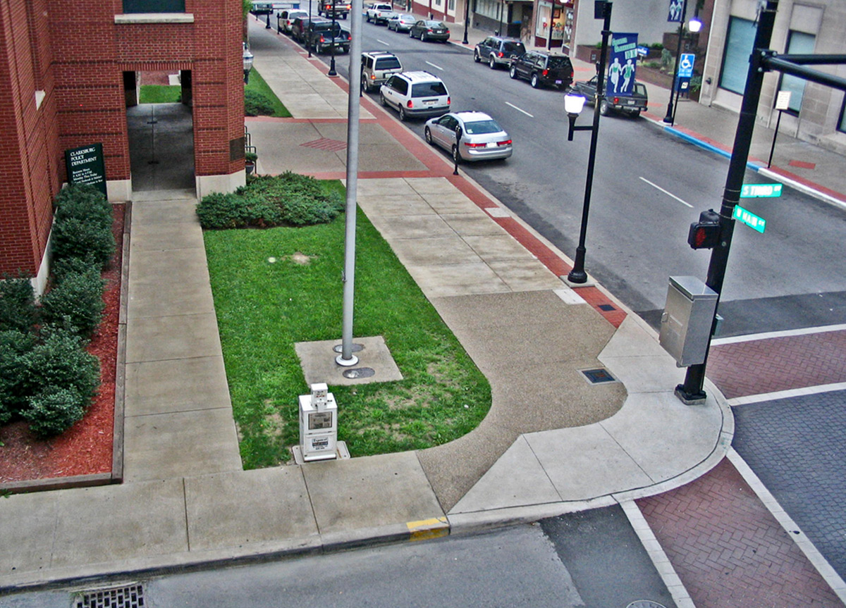 Clarksburg Streetscape Improvements Around City Hall