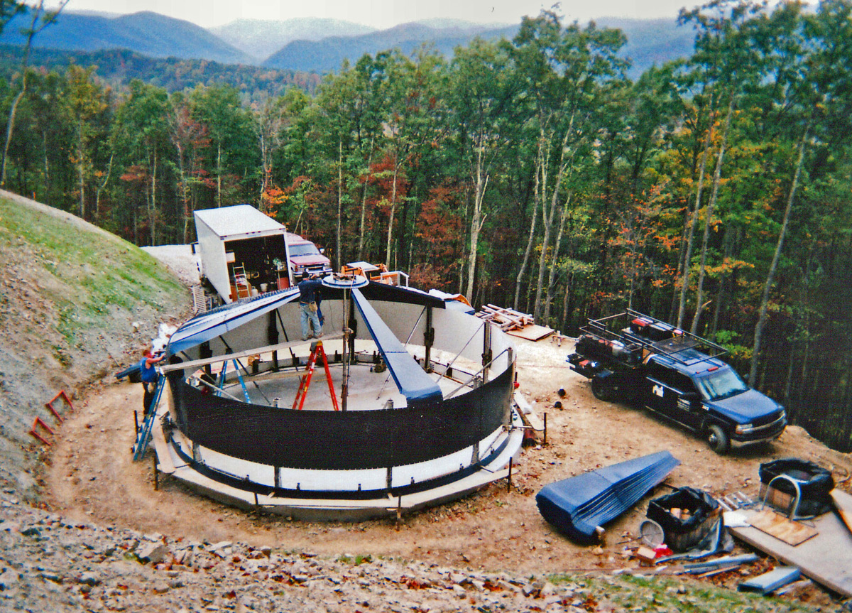 Becky's Creek Water Storage Tank Under Construction